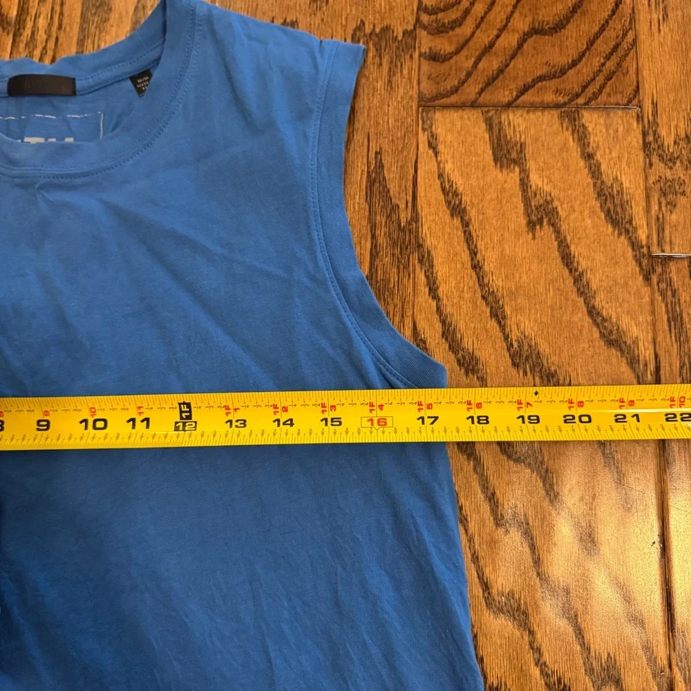 ATM Classic Jersey Sleeveless Boy Tee in Blue - Picture 9 of 11